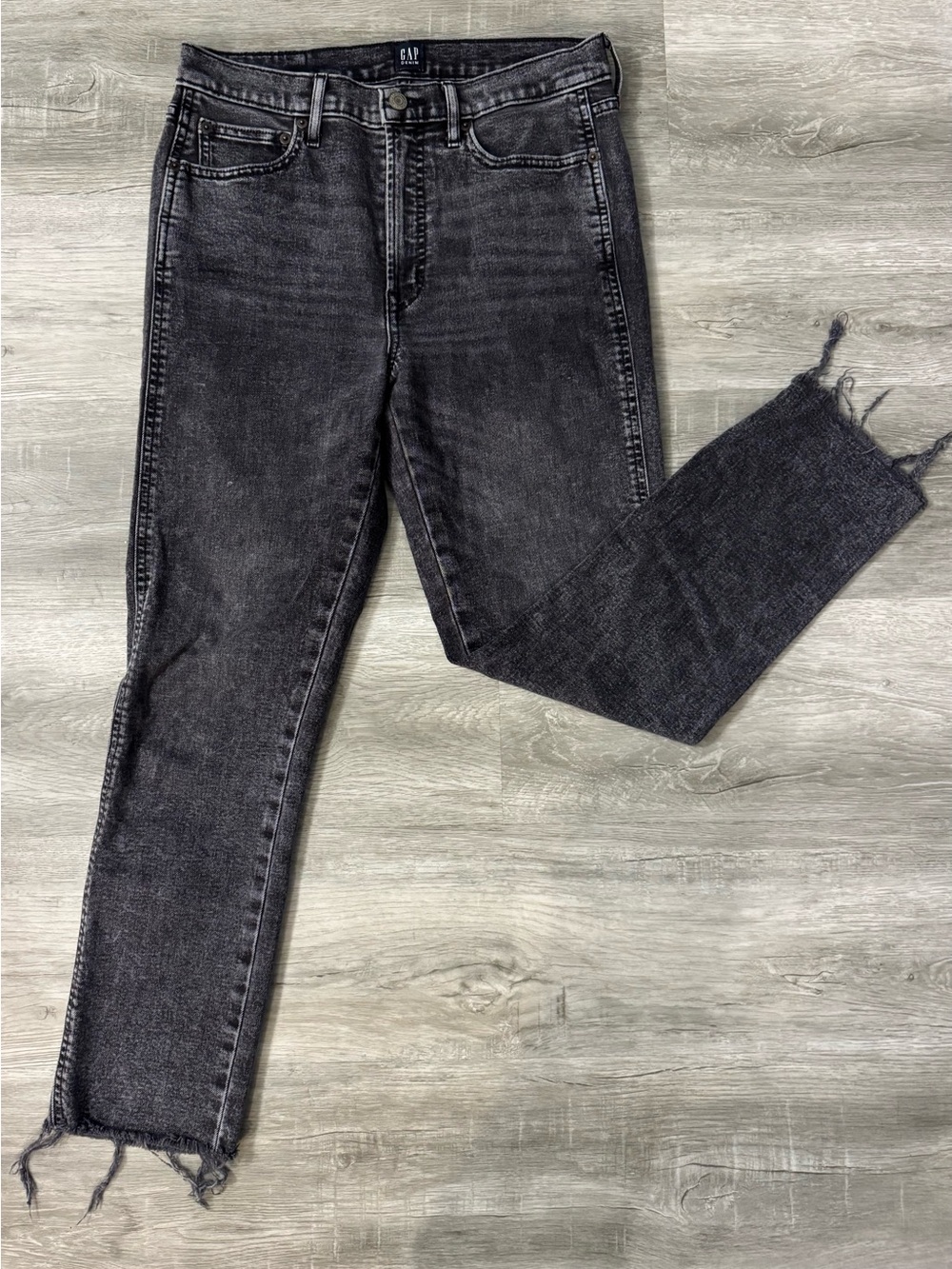GAP Denim Acid Wash Black Jeans